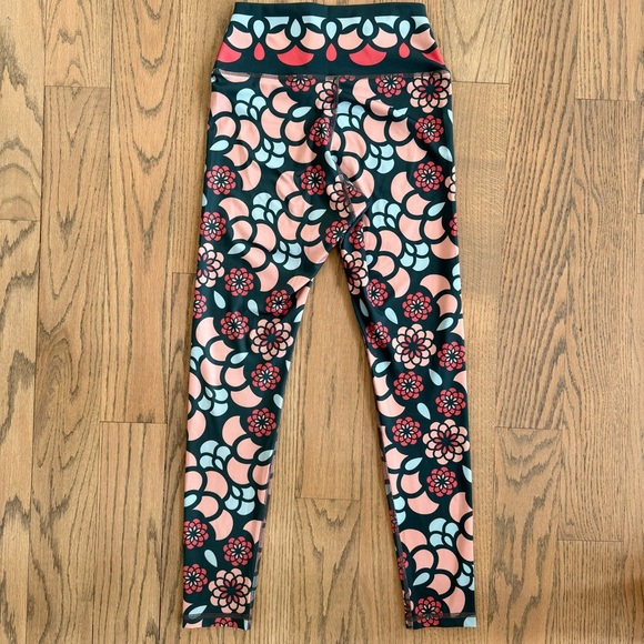 Hadley Pollet Women’s Peach Zinnia Oasis Leggings Size Small - Picture 6 of 10
